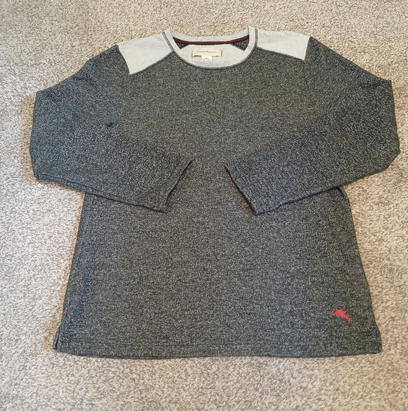 Tommy Bahama Casual Gray Pullover Sweater Men's Size Medium - Picture 1 of 4